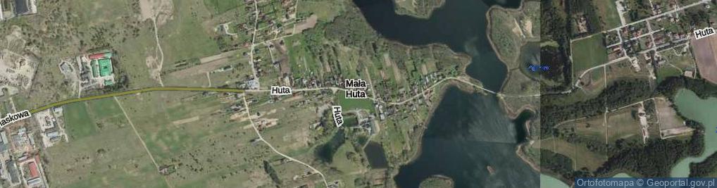 Zdjęcie satelitarne Mała Huta ul.